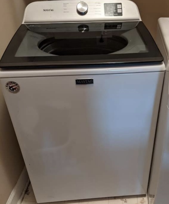 Maytag high efficiency smart top load washer.
