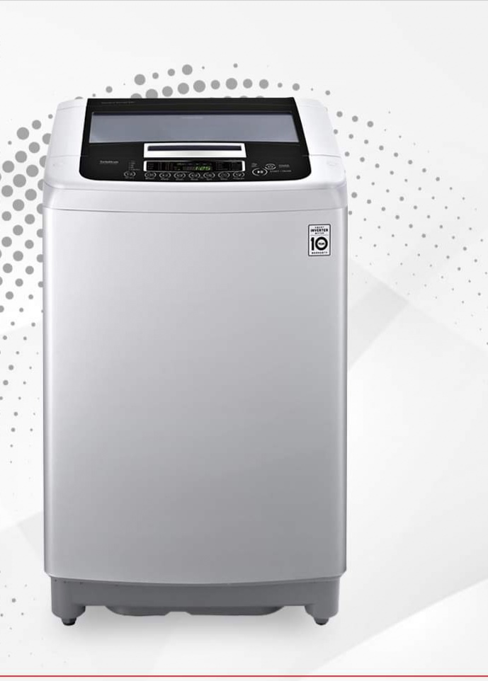 LG High Efficiency Turbo Wash 3D Top-load Washer.